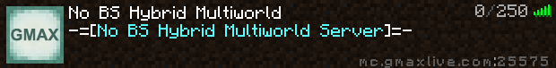 No BS Hybrid Multiworld Minecraft server